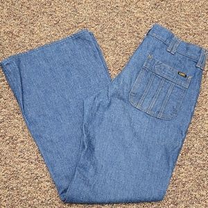 Vintage 70s Lee Bell Bottom Women's Denim Jeans